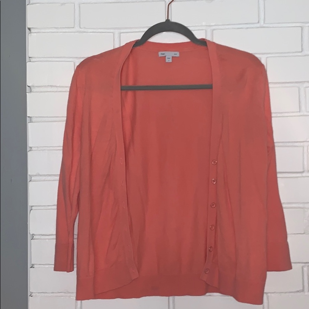 Peach/coral Cardigan